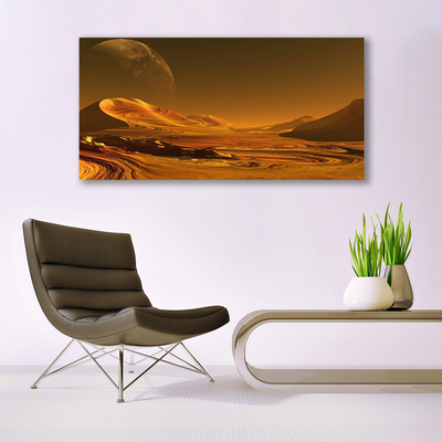 Slika na steklu Desert landscape vesolje