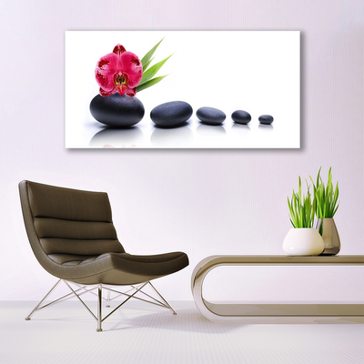 Slika na steklu Orchid flower graphics