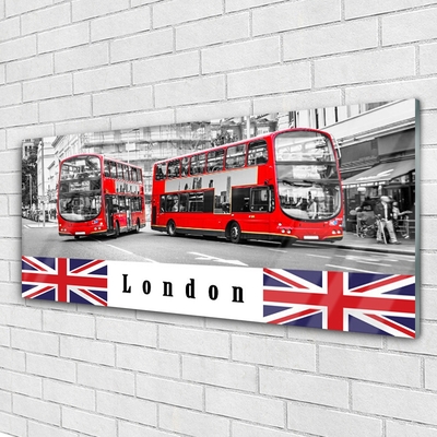 Slika na steklu London bus art