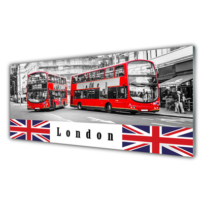 Slika na steklu London bus art