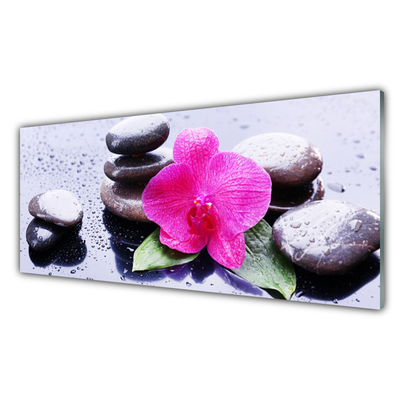 Slika na steklu Orchid flower art