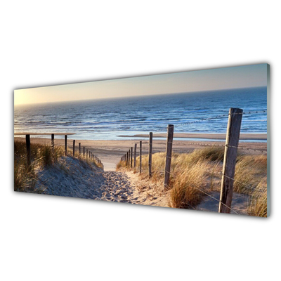 Slika na steklu Plaža landscape pot