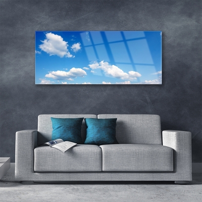 Slika na steklu Sky oblaki landscape
