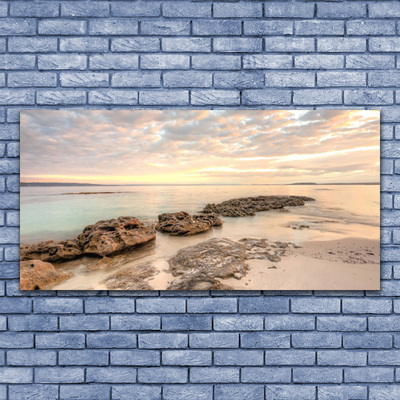 Slika na steklu Sea beach landscape