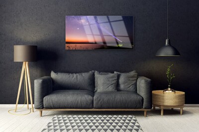 Slika na steklu Star night milky way