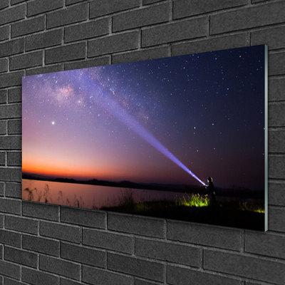 Slika na steklu Star night milky way