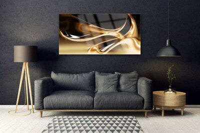 Slika na steklu Zlato abstract art art