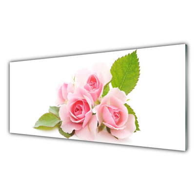 Slika na steklu Roses flowers narava rastlin