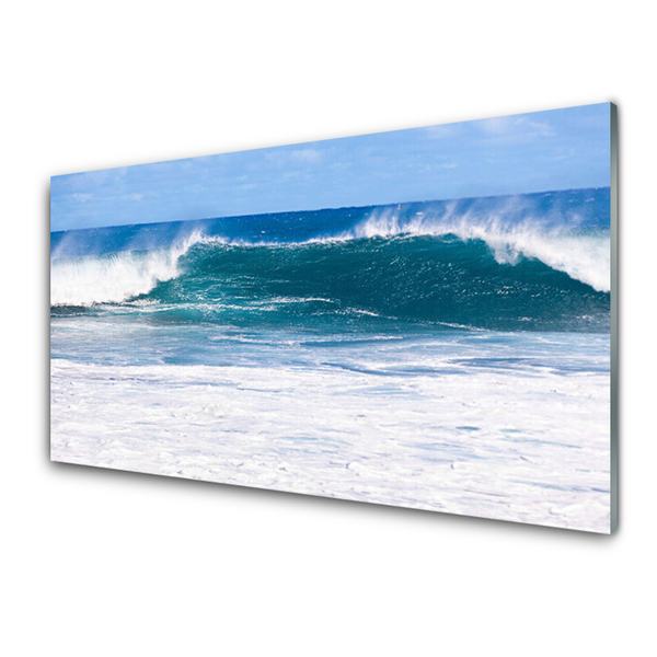 Slika na steklu Morska voda ocean wave