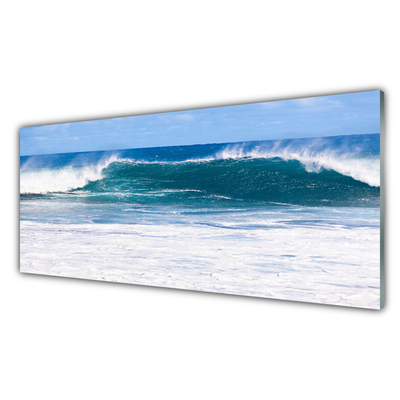 Slika na steklu Morska voda ocean wave