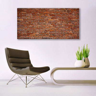 Slika na steklu Brick wall opeke v zidu