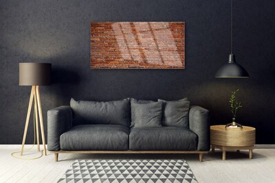 Slika na steklu Brick wall opeke v zidu