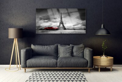 Slika na steklu Pariz eifflov stolp poglej