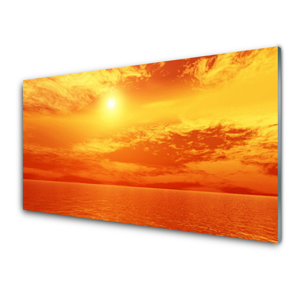 Slika na steklu Sun sea landscape