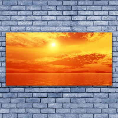 Slika na steklu Sun sea landscape