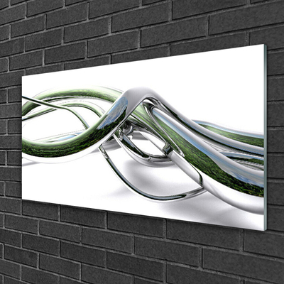Slika na steklu Valovi art abstract art