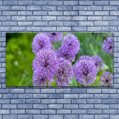 Slika na steklu Purple travnik flowers