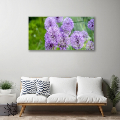 Slika na steklu Purple travnik flowers