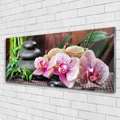 Slika na steklu Bamboo orchid spa
