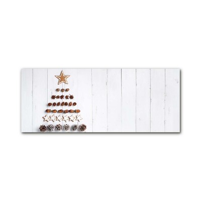 Steklena slika GingerbRead Christmas Tree Božični okraski