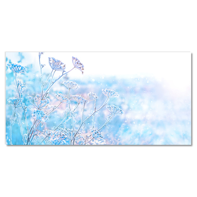 Steklena slika Zimski sneg božič