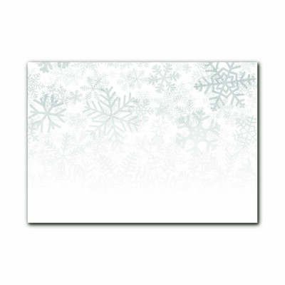 Steklena slika Zimski snežni snežni snežni kosmi