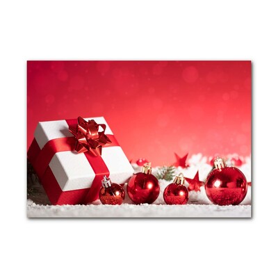 Steklena slika Božični darilni božični kroglice