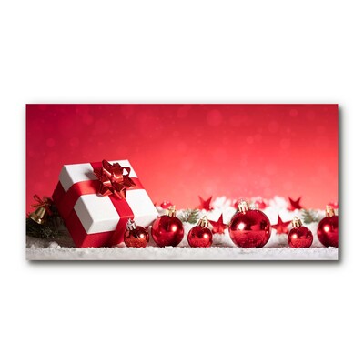 Steklena slika Božični darilni božični kroglice