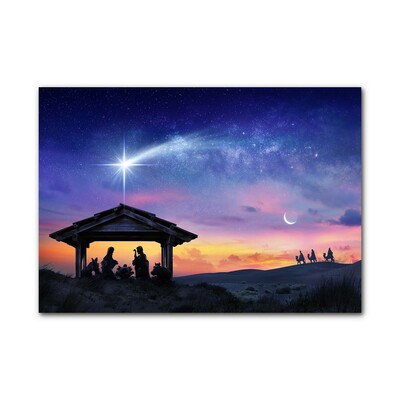 Steklena slika Božič stabilen Jezus.