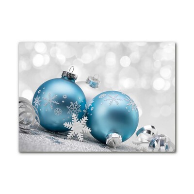 Steklena slika Božične kroglice Božični okraski