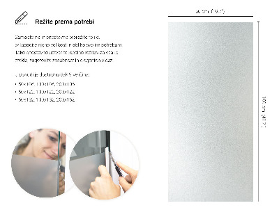 Samolepilna folija za okna polprosojna