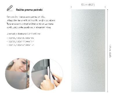 Samolepilna folija za okna polprosojna