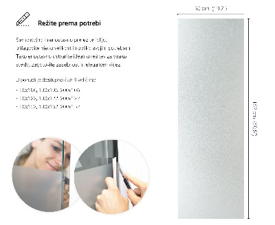 Samolepilna folija za okna polprosojna