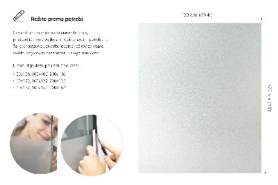 Samolepilna folija za okna polprosojna