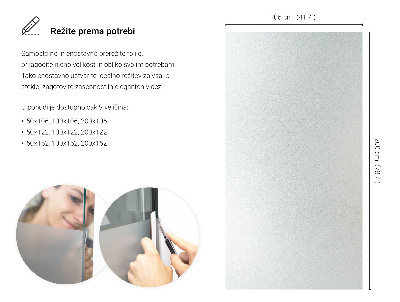 Samolepilna folija za okna polprosojna