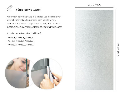 Samolepilna folija za okna polprosojna