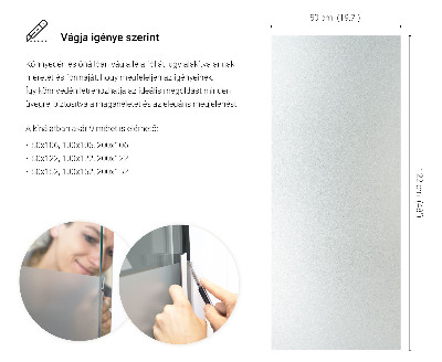 Samolepilna folija za okna polprosojna