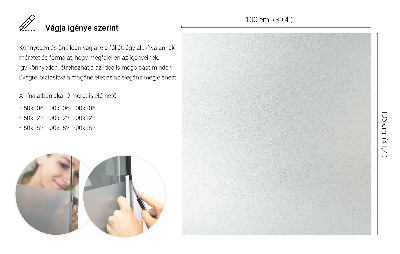 Samolepilna folija za okna polprosojna