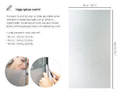 Samolepilna folija za okna polprosojna