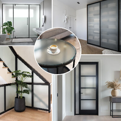 Samolepilna folija za okna polprosojna