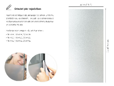 Samolepilna folija za okna polprosojna