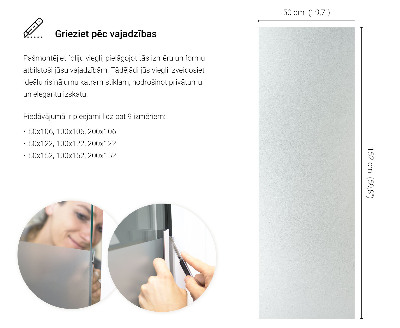 Samolepilna folija za okna polprosojna