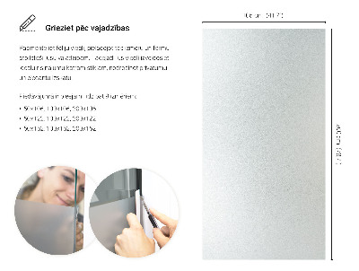 Samolepilna folija za okna polprosojna