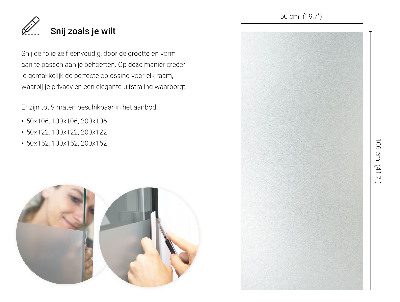 Samolepilna folija za okna polprosojna