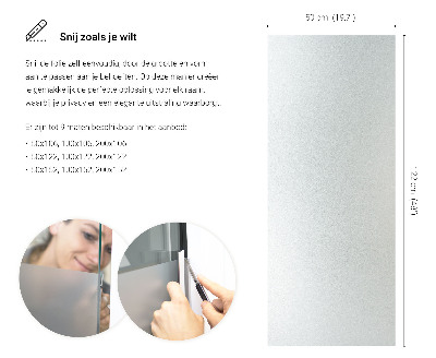 Samolepilna folija za okna polprosojna