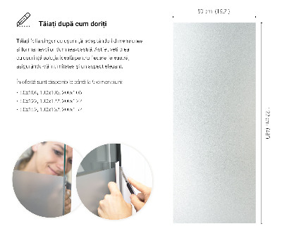 Samolepilna folija za okna polprosojna