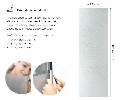 Samolepilna folija za okna polprosojna