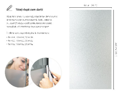 Samolepilna folija za okna polprosojna