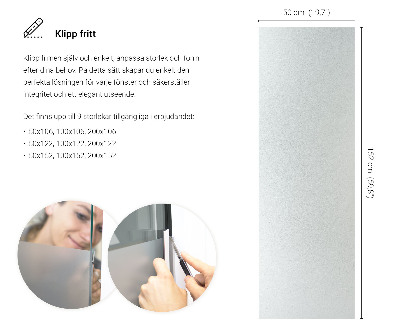 Samolepilna folija za okna polprosojna