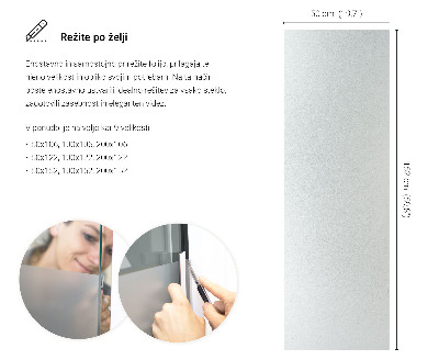 Samolepilna folija za okna polprosojna